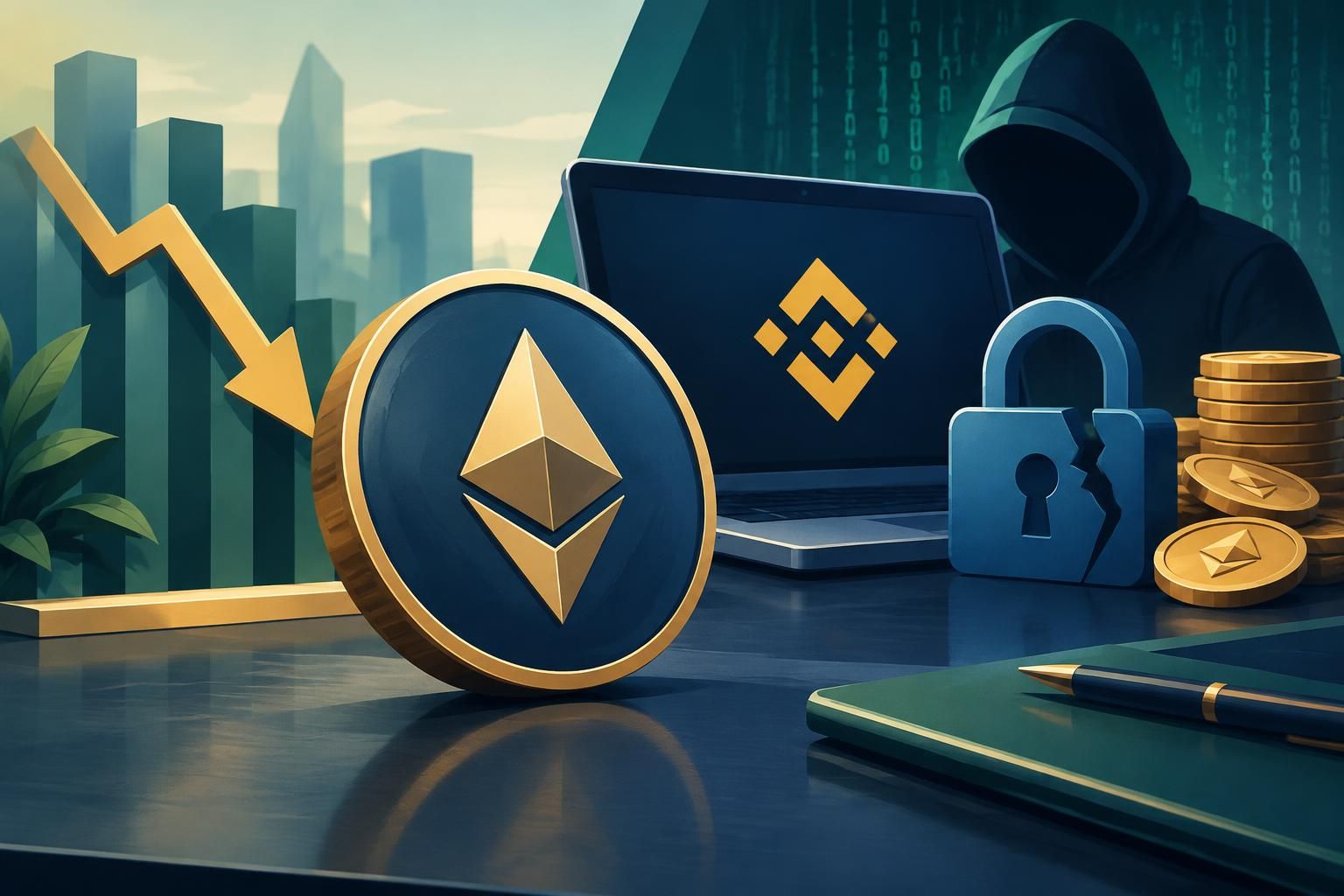 ETH Turun 3,6% ke US$2.227, Menilai Risiko Peretasan Binance