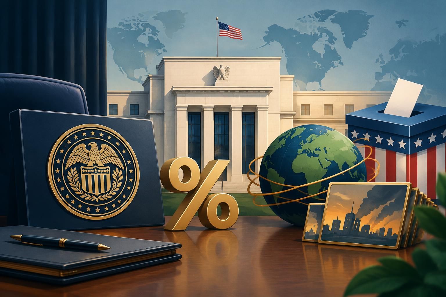 Federal Reserve Menahan Suku Bunga dalam Rapat Terakhir Sebelum Pemilu Paruh Waktu AS