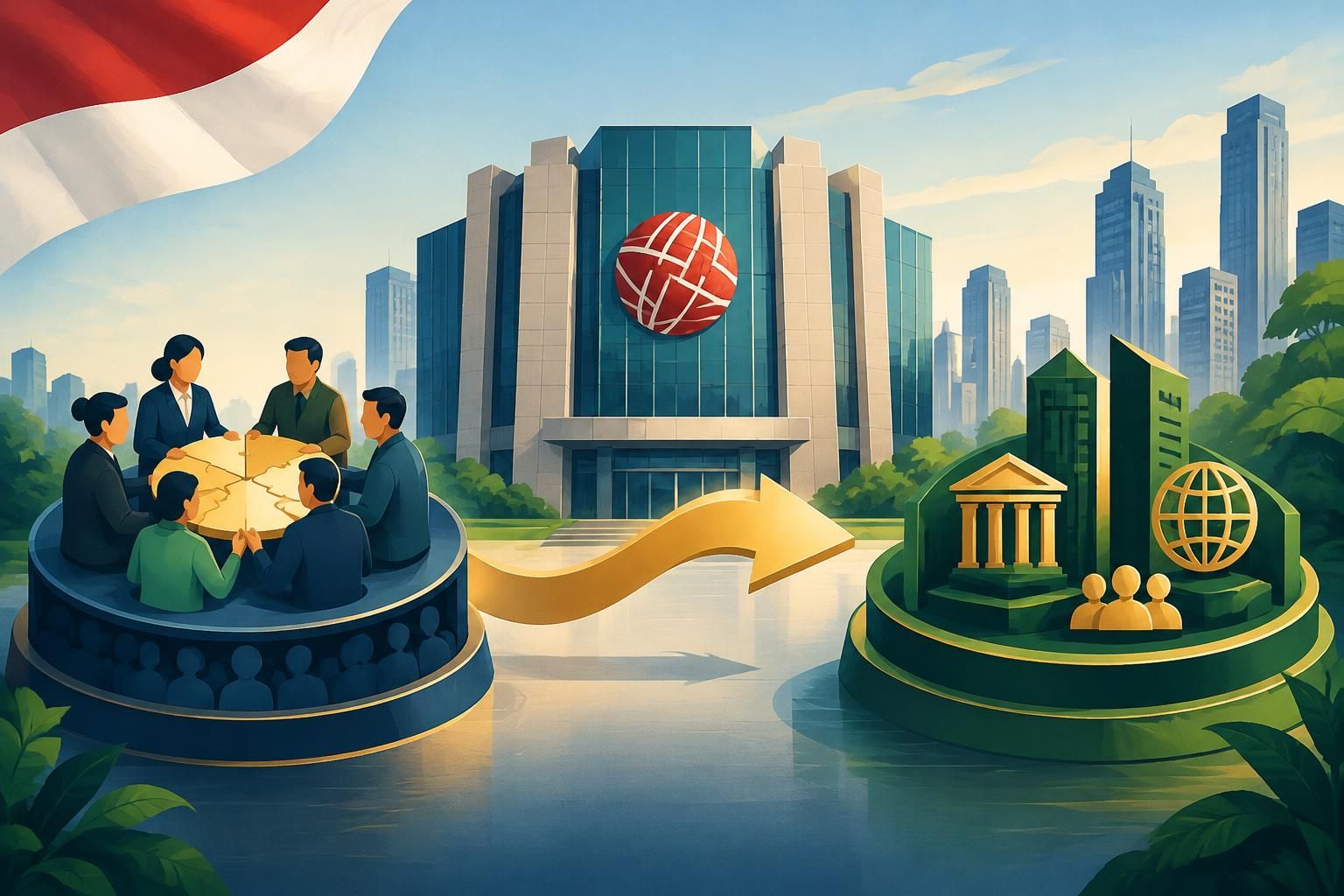 Ilustrasi AI: Demutualisasi Bursa Efek Indonesia: Langkah Transformasi Pasar Modal