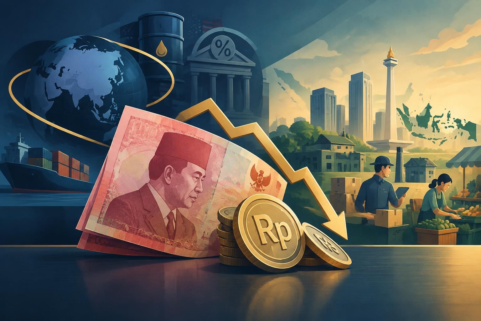 Pelemahan Rupiah ke Rp18.175/US$ dan Dampaknya bagi Ekonomi Indonesia pada Akhir 2026