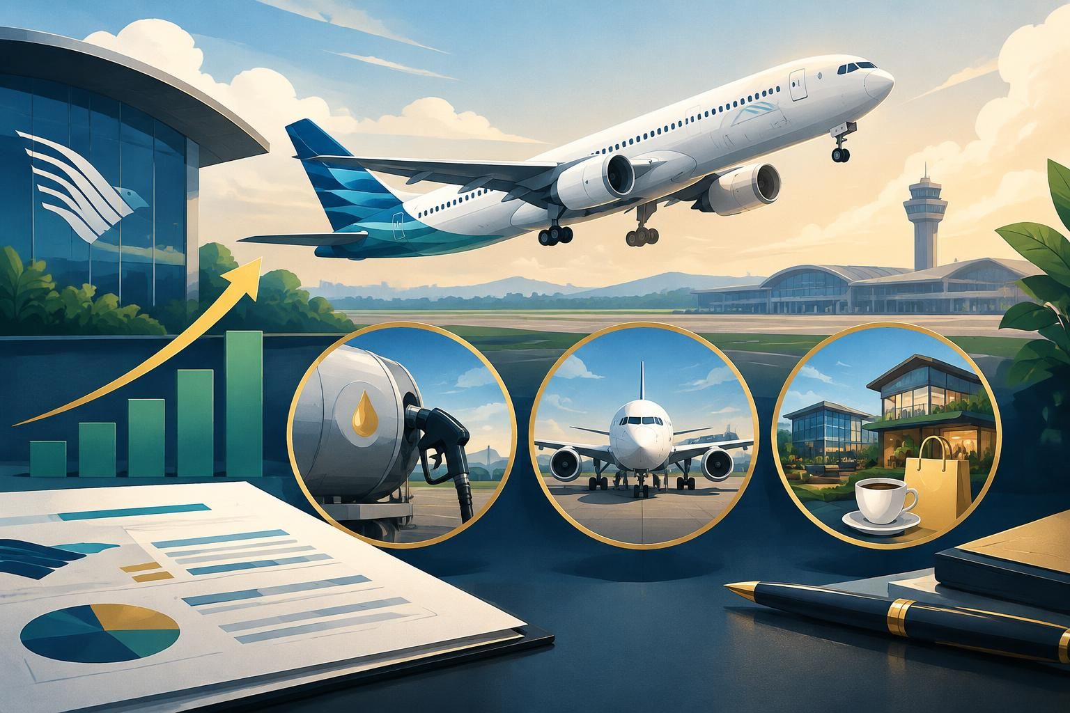 Ilustrasi AI: Pendapatan GIAA Naik 13,2% hingga September 2026, Apa Artinya?